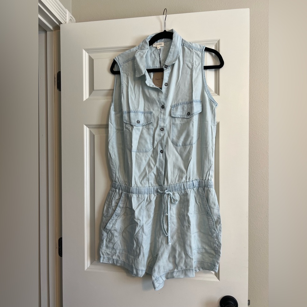 Chambray Romper NWT
